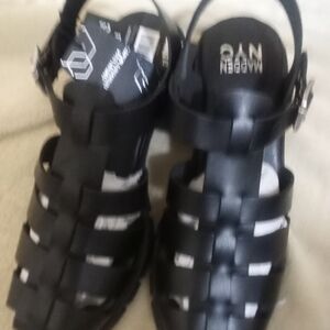 Steve Madden Black Strappy Sandals